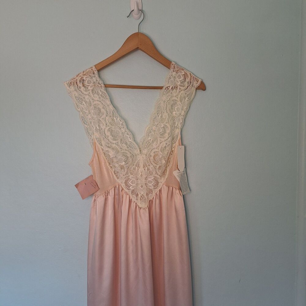 Rare Olga Designer Gold Label Nightgown in Ice Rose vintage NWT style 92104